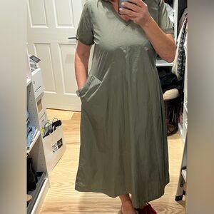 Saint James Khaki Maxi Dress a-line brand new size 40/ US 10